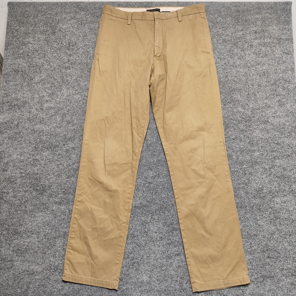 Banana Republic Pants Mens 33x34 Beige Gavin Chino Classic Fit Straight Leg